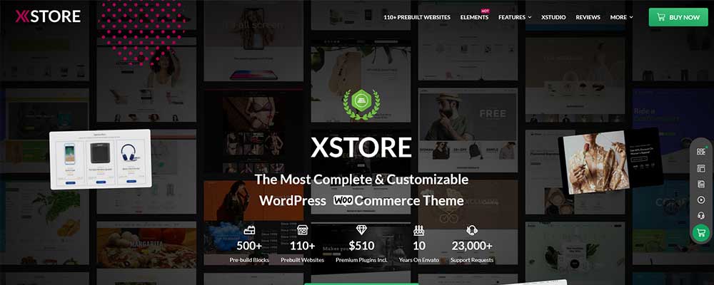 X Store WordPress Theme Idea