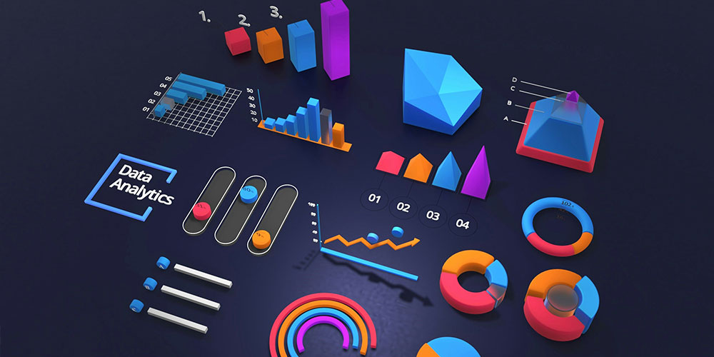 illustration showing data analytics in different ways