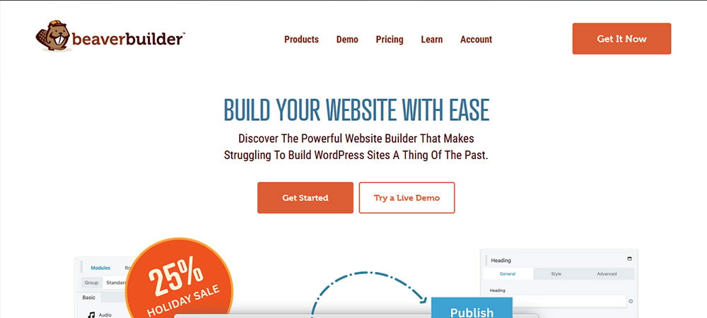 beaver builder site screenshot