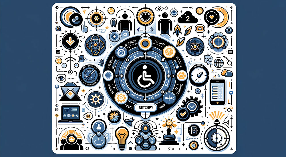 illustration depicting accessibility and usability for all users
